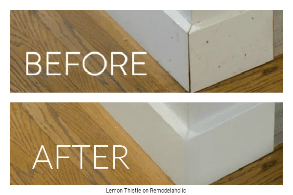 Before and After Caulking Molding